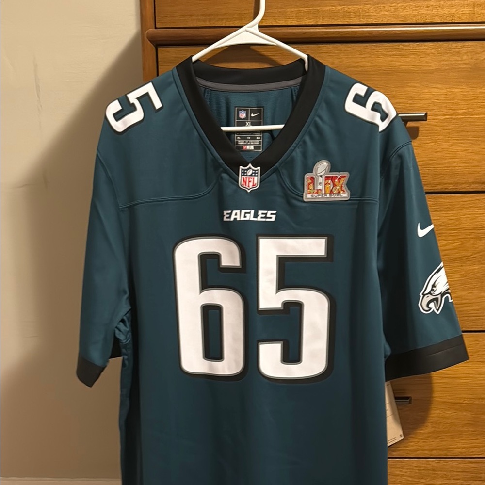 Philadelphia Eagles Lane Johnson Super Bowl 59 Patch Jersey XL